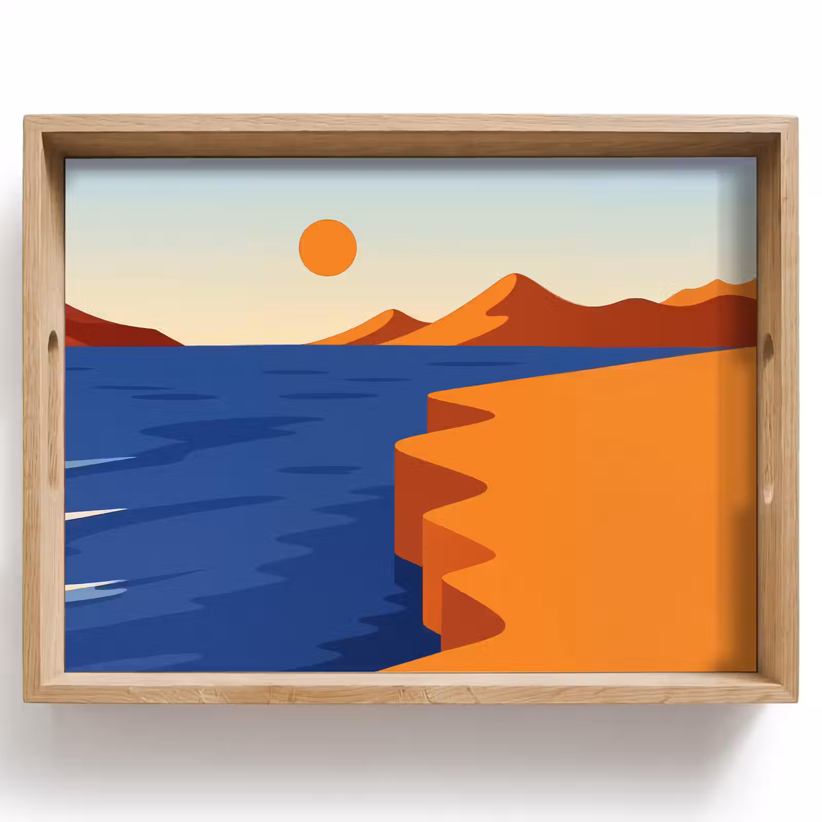 Tray - Landscape - Mountains - Sun - Sea — 1