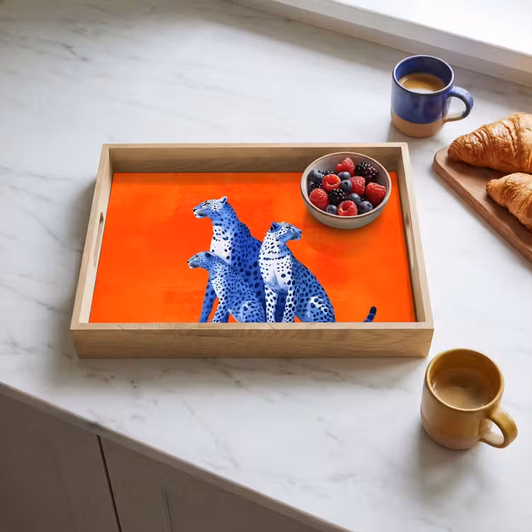 Tray - Leopards - Dots - Orange — 3
