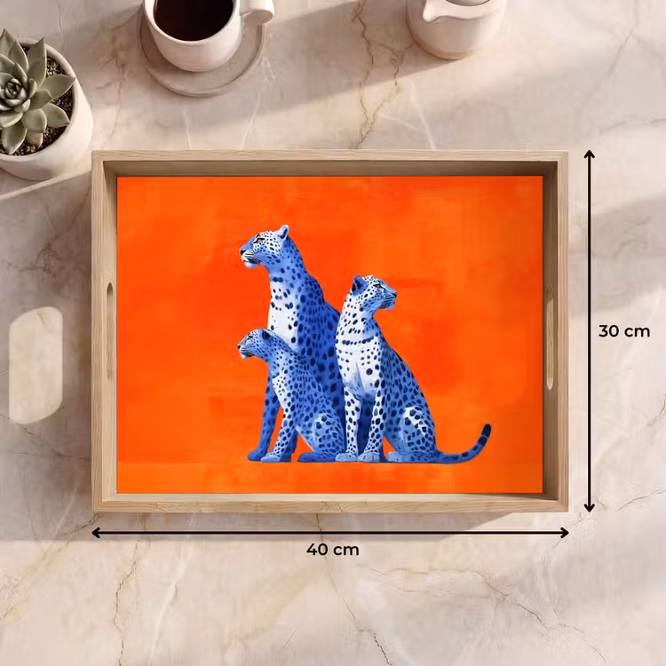 Tray - Leopards - Dots - Orange — 8