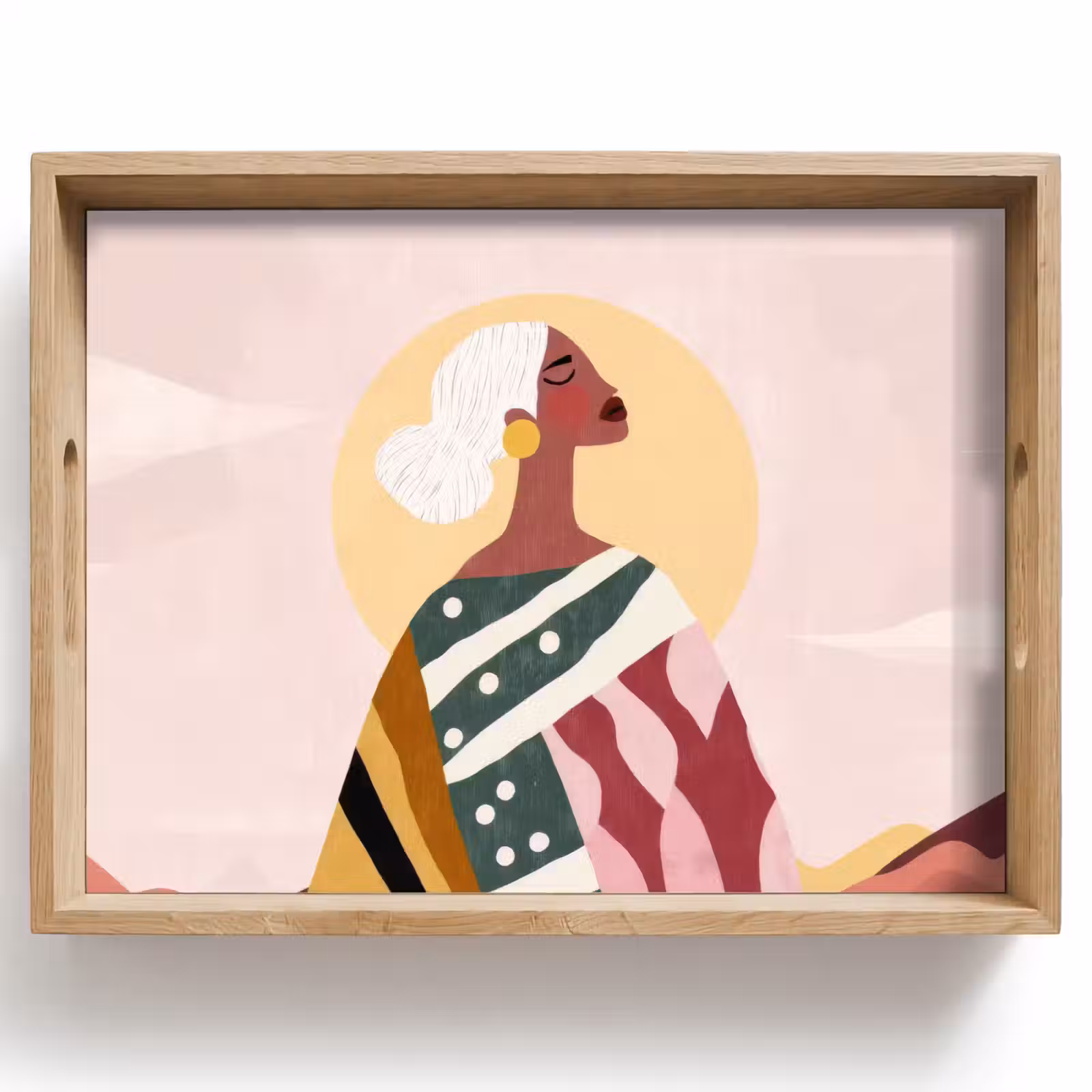 Tray - Woman - Sun - Colorful — 1