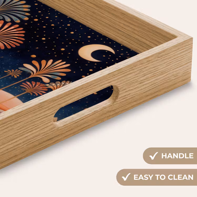 Tray - Starry sky - Palms - River — 9