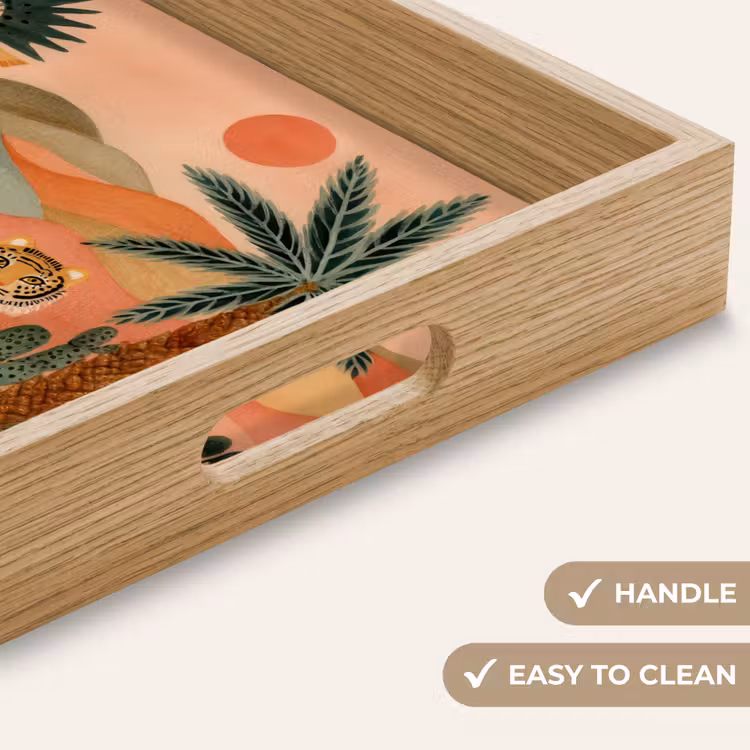 Tray - Tiger - Colorful - Palms - Cactus — 9