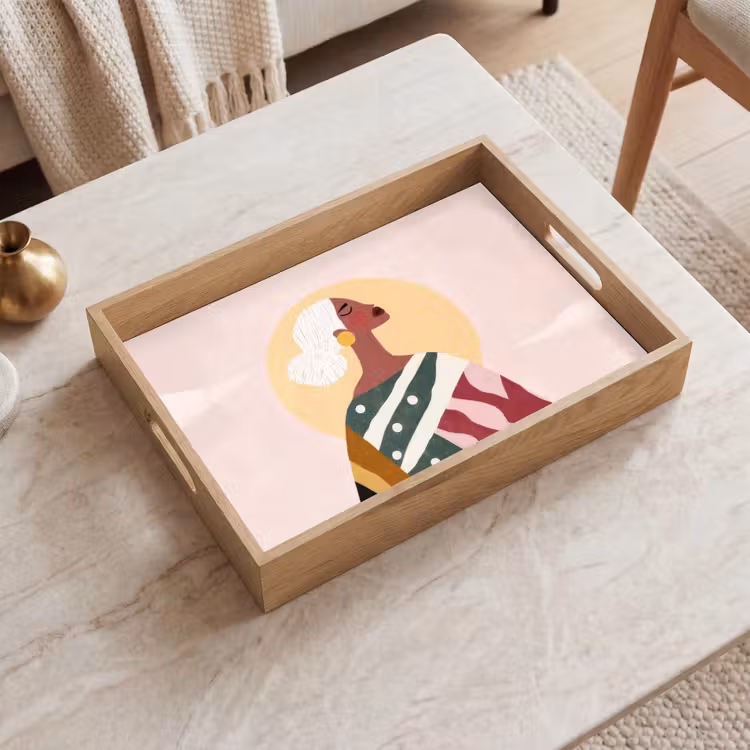 Tray - Woman - Sun - Colorful — 2