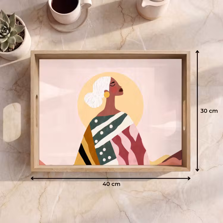 Tray - Woman - Sun - Colorful — 8