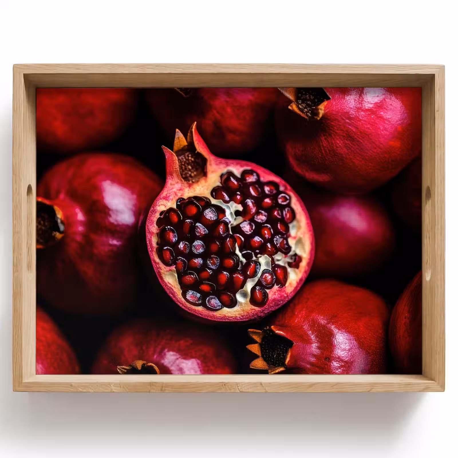 Tray - Pomegranate - Red - Fruit — 1
