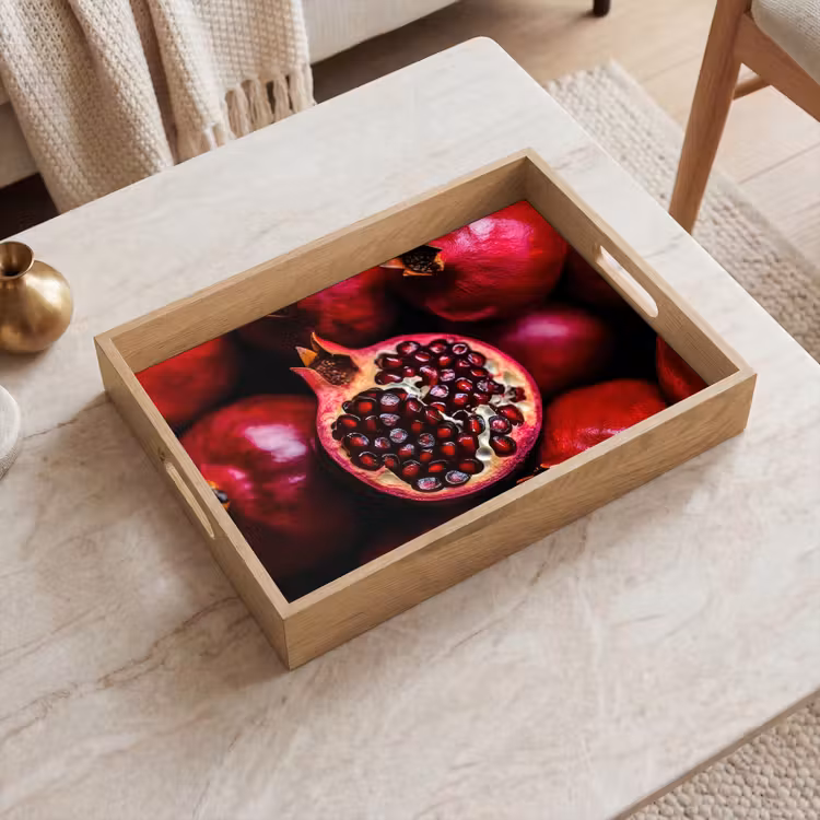 Tray - Pomegranate - Red - Fruit — 2