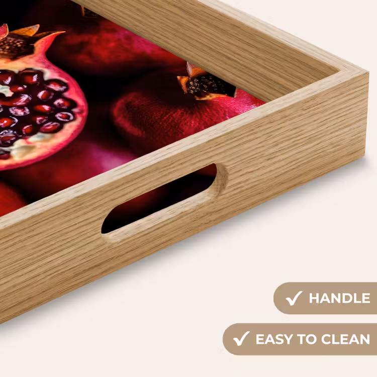 Tray - Pomegranate - Red - Fruit — 9