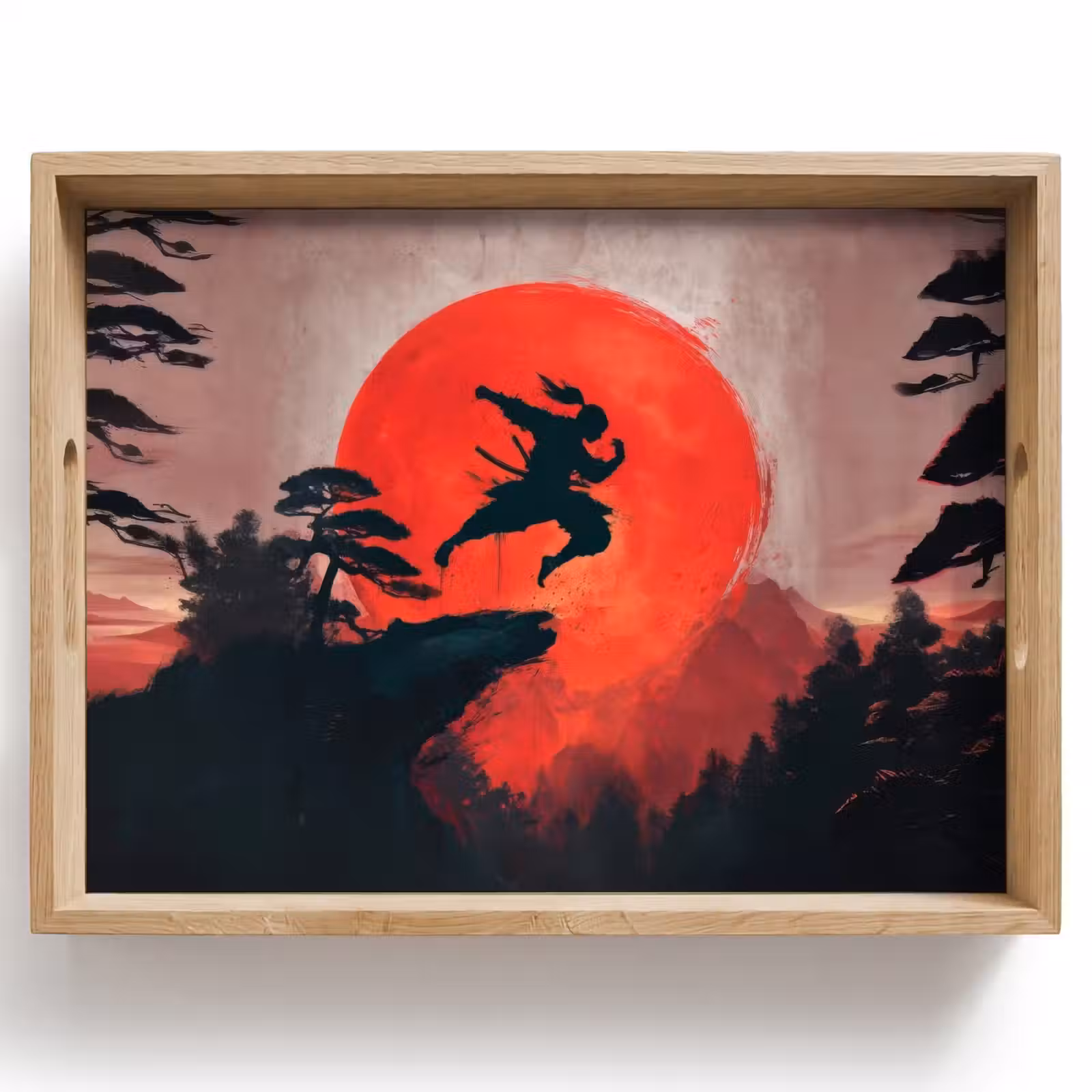 Tray - Sun - Warrior - Trees - Mountains — 1