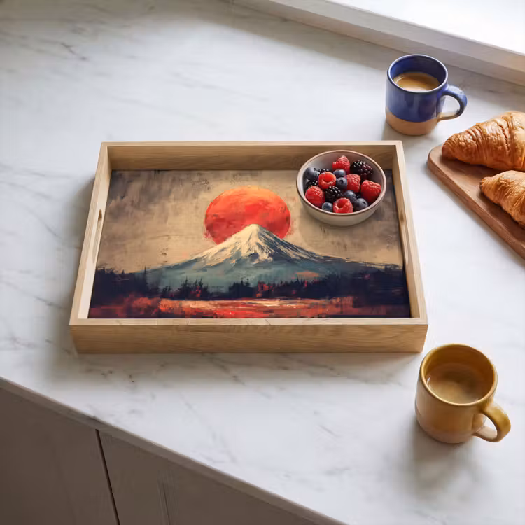Tray - Mountain peak - Snow - Sun — 3
