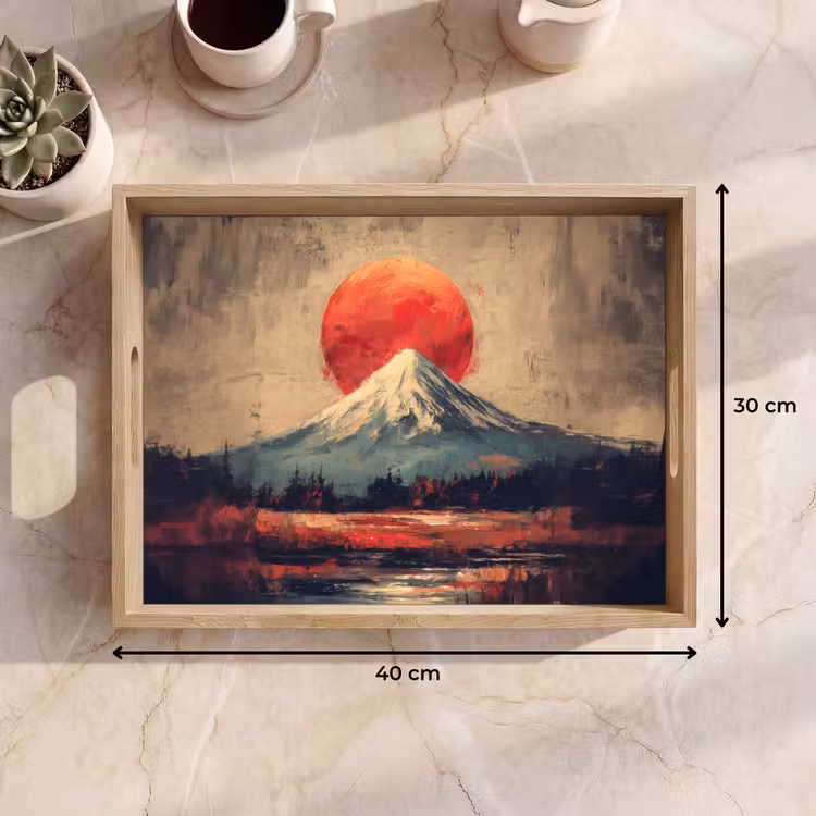 Tray - Mountain peak - Snow - Sun — 8