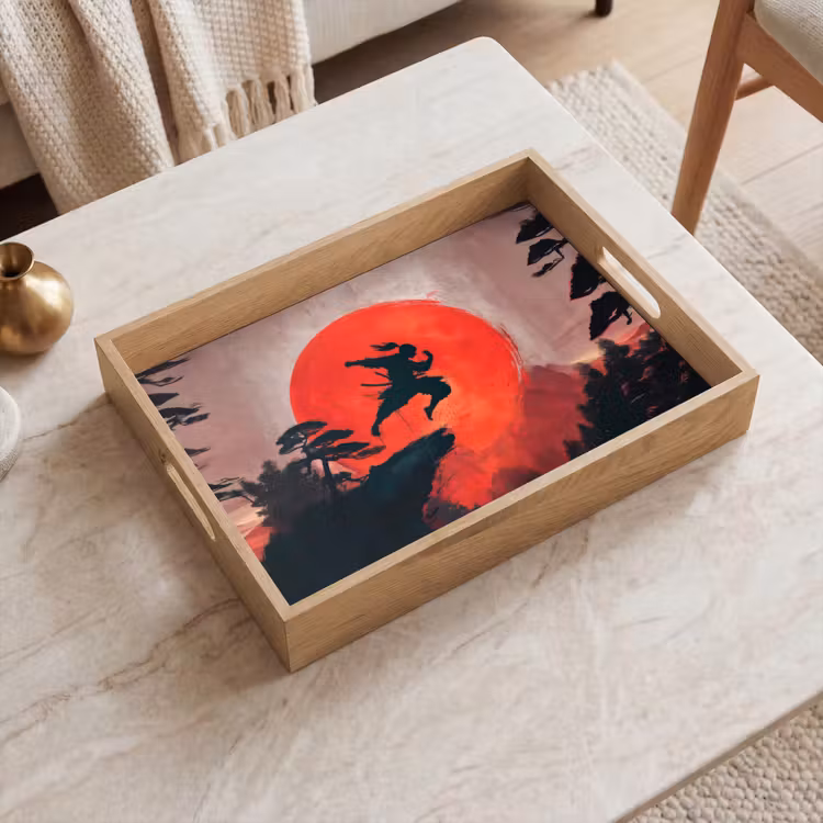 Tray - Sun - Warrior - Trees - Mountains — 2
