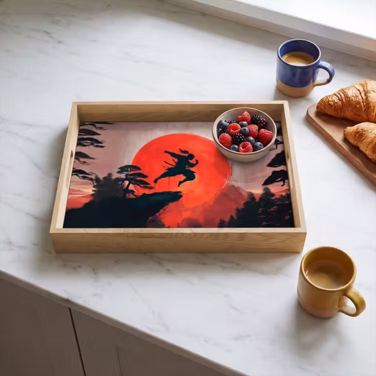 Tray - Sun - Warrior - Trees - Mountains — 3