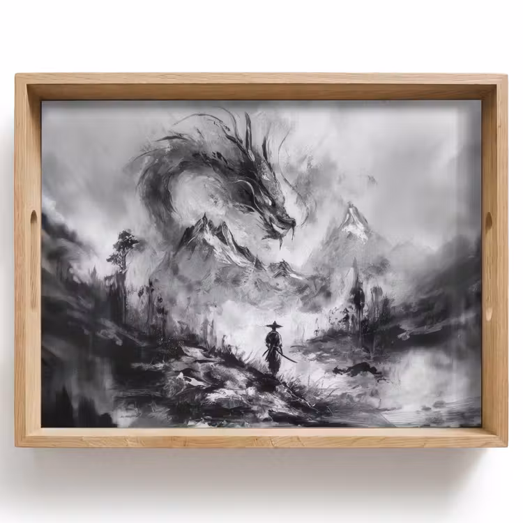 Tray - Warrior - Dragon - Gray — 1