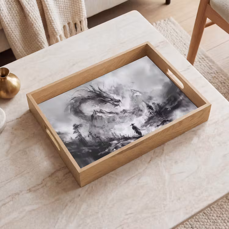 Tray - Warrior - Dragon - Gray — 2