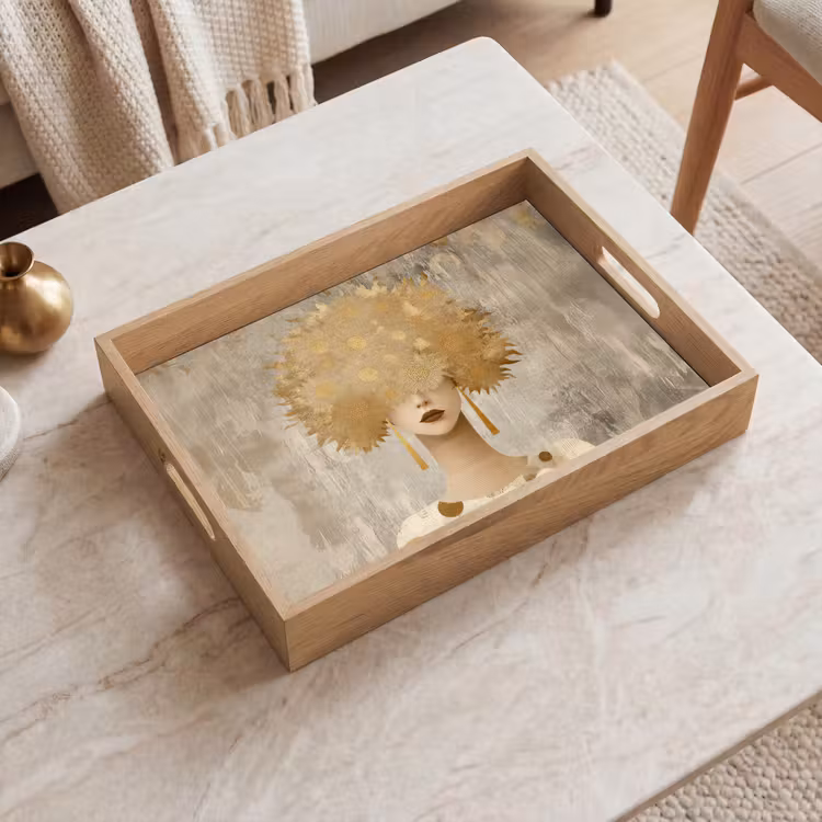Tray - Gold - Portrait - Woman — 2
