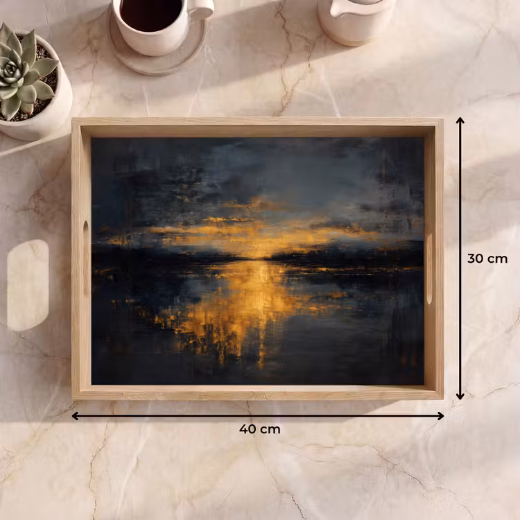 Tray - Golden Reflection on Water — 8