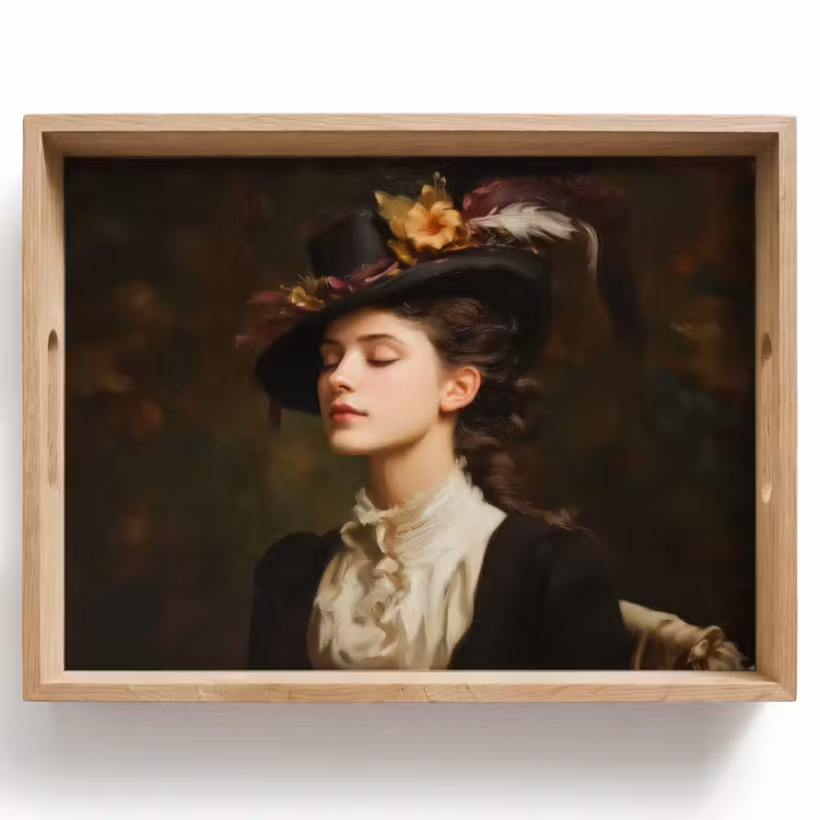 Tray - Woman - Victorian - Portrait — 1