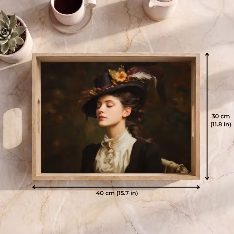 Tray - Woman - Victorian - Portrait — 7