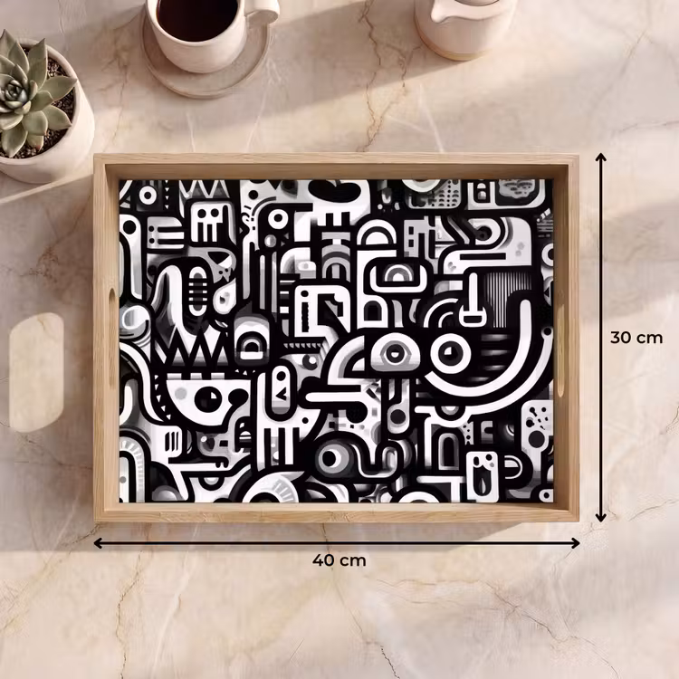 Tray - Symbols - Abstract - Graphic - Black — 8