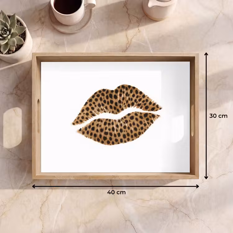 Tray - Lip - Panther print - Minimalist - White — 8