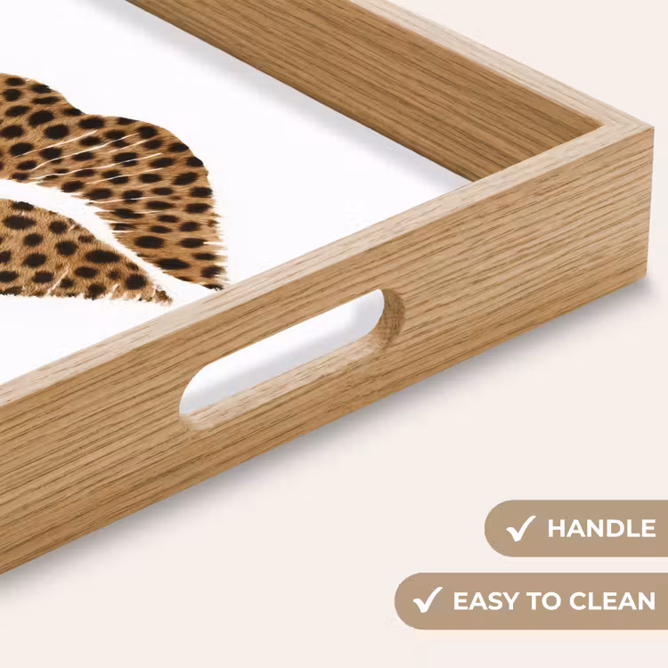 Tray - Lip - Panther print - Minimalist - White — 9