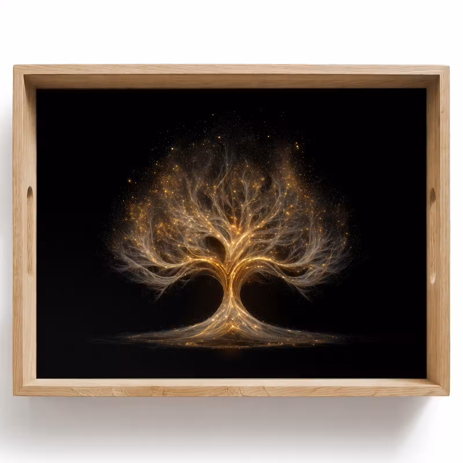Tray - Lights - Tree - Abstract - Black — 1