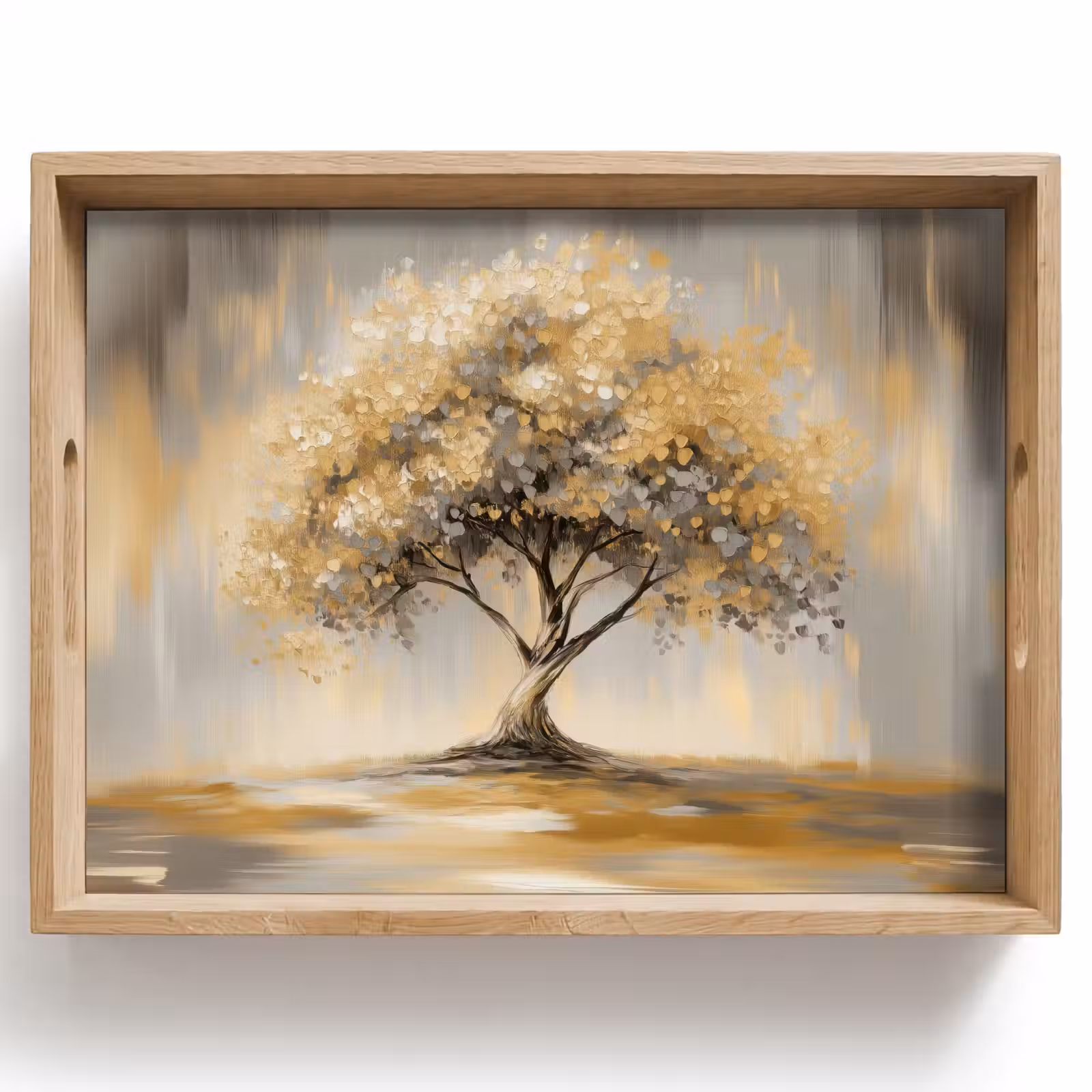 Tray - Painting - Tree - Abstract - Leaves — 1