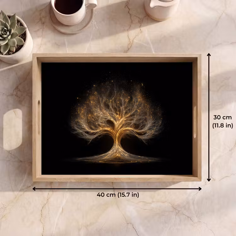 Tray - Lights - Tree - Abstract - Black — 7