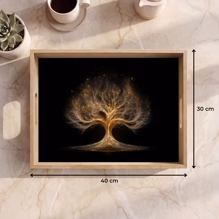 Tray - Lights - Tree - Abstract - Black — 8