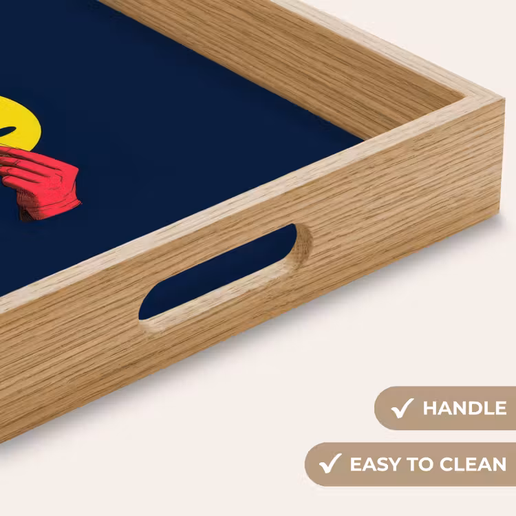 Tray - Smiley - Yellow - Hands - Minimalist — 9