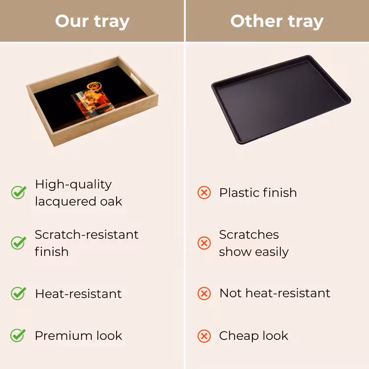 Tray - Glass - Ice cubes - Drinking - Brown — 10