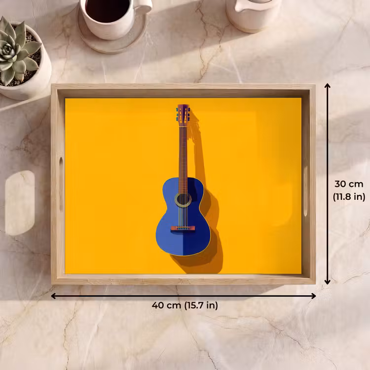 Tray - Guitar - Acoustic - Minimalist - Yellow — 7