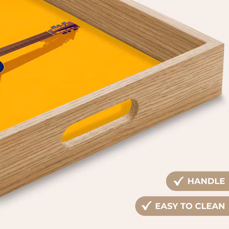 Tray - Guitar - Acoustic - Minimalist - Yellow — 9