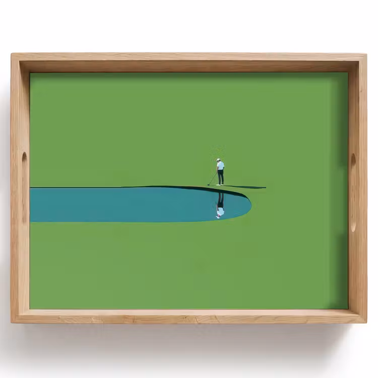 Tray - Person - Wave - Water - Blue — 1