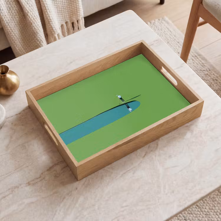 Tray - Person - Wave - Water - Blue — 2