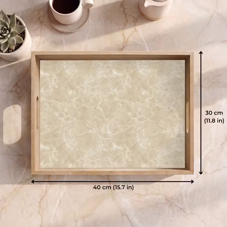 Tray - Light beige - Marble - Diffusion veining — 7