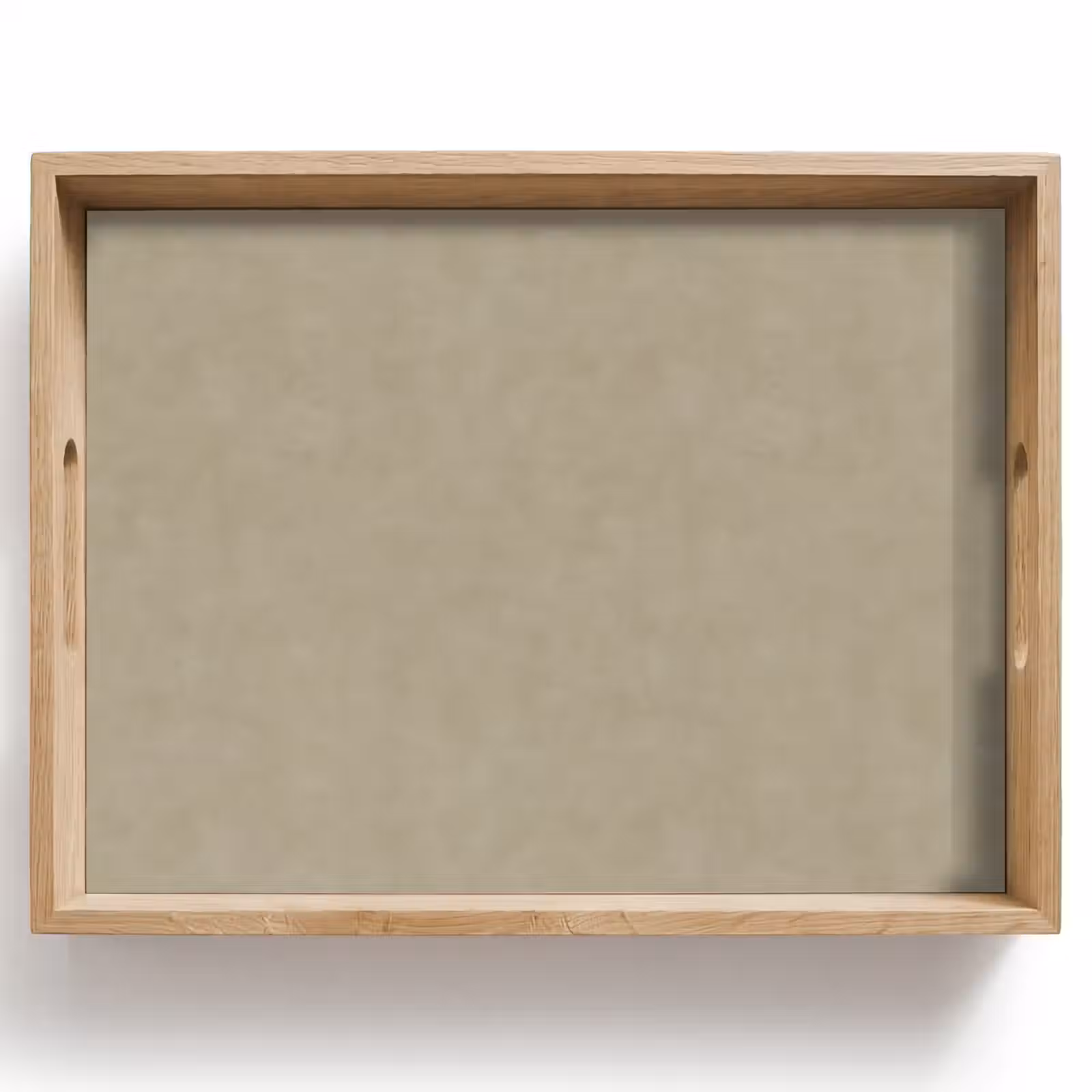 Tray - Taupe color - Clouded texture - Natural — 1