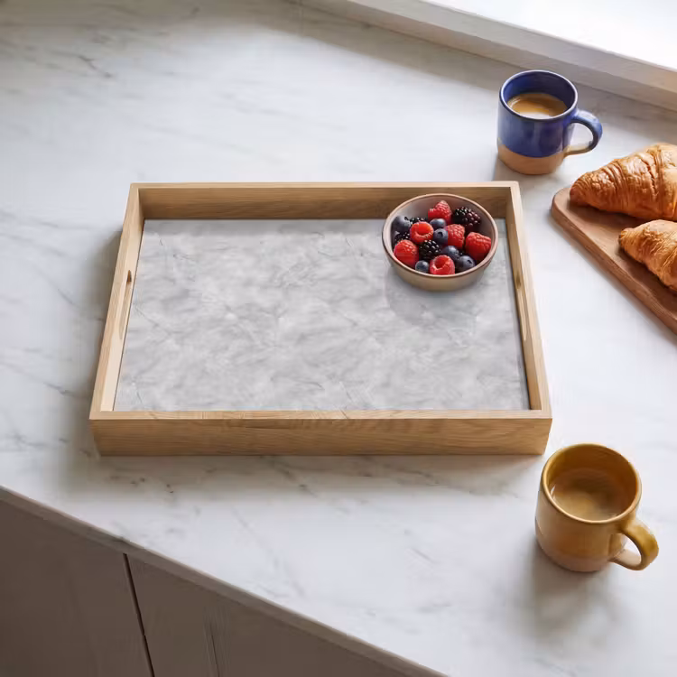 Tray - Gray - Marble - Matte — 3
