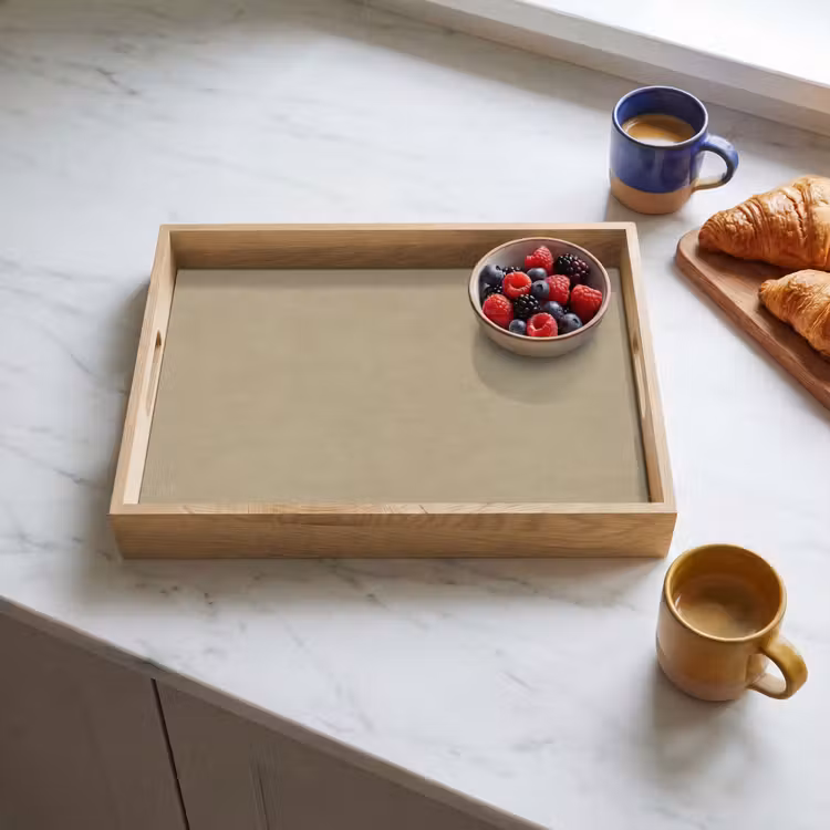 Tray - Sand color - Granular texture - Concrete — 3