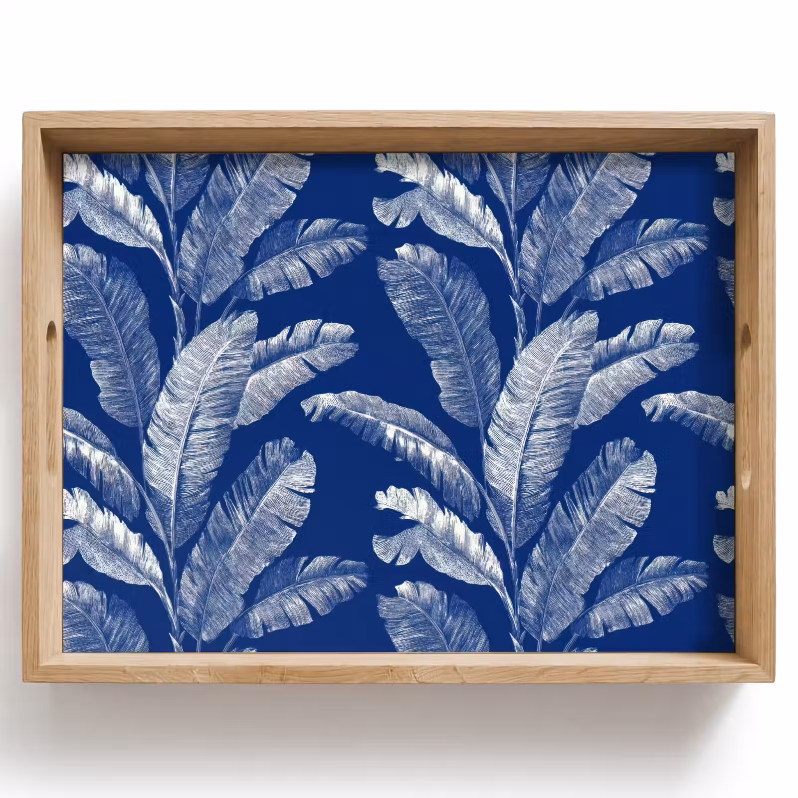 Tray - Leaf - Palm - Blue — 1