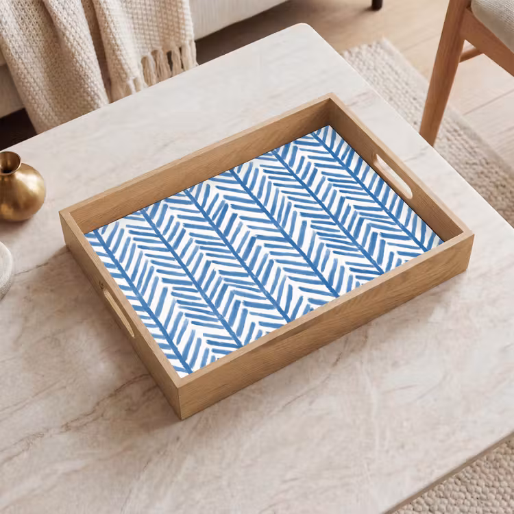 Tray - Pattern - Stripe - Blue — 2