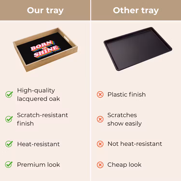 Tray - Quote - Rainbow - Pink - Black — 10