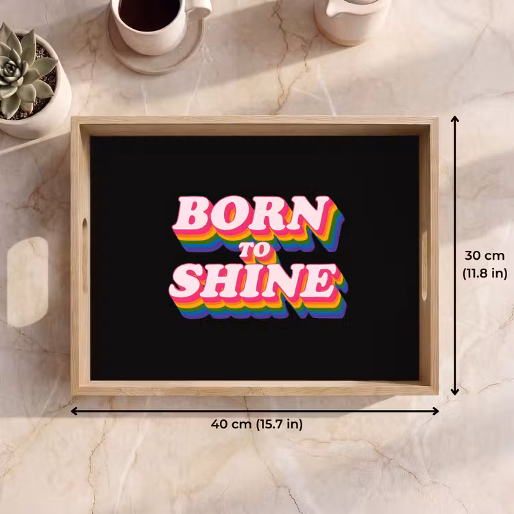 Tray - Quote - Rainbow - Pink - Black — 7