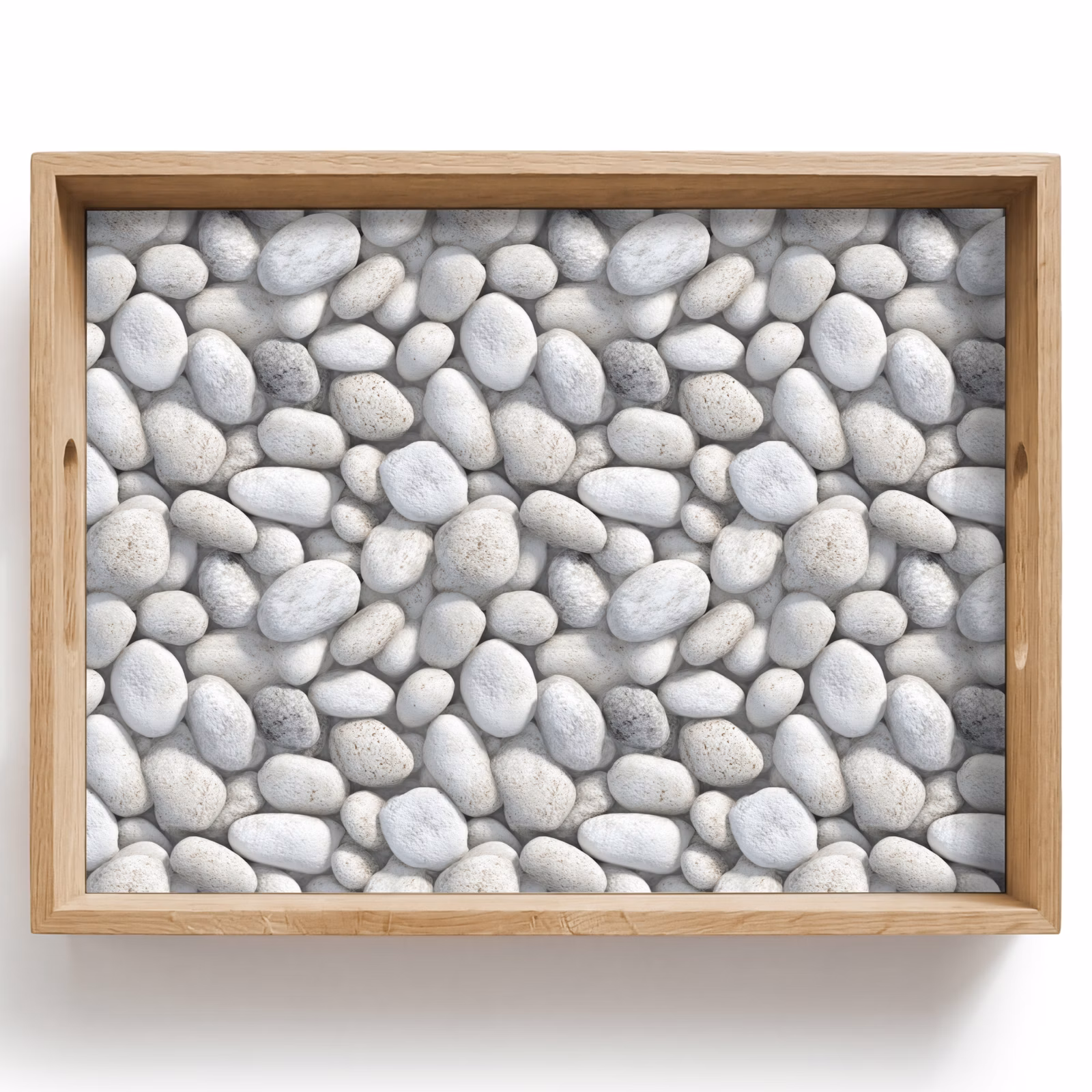 Tray - Rhinestones - Gray - Oval — 1