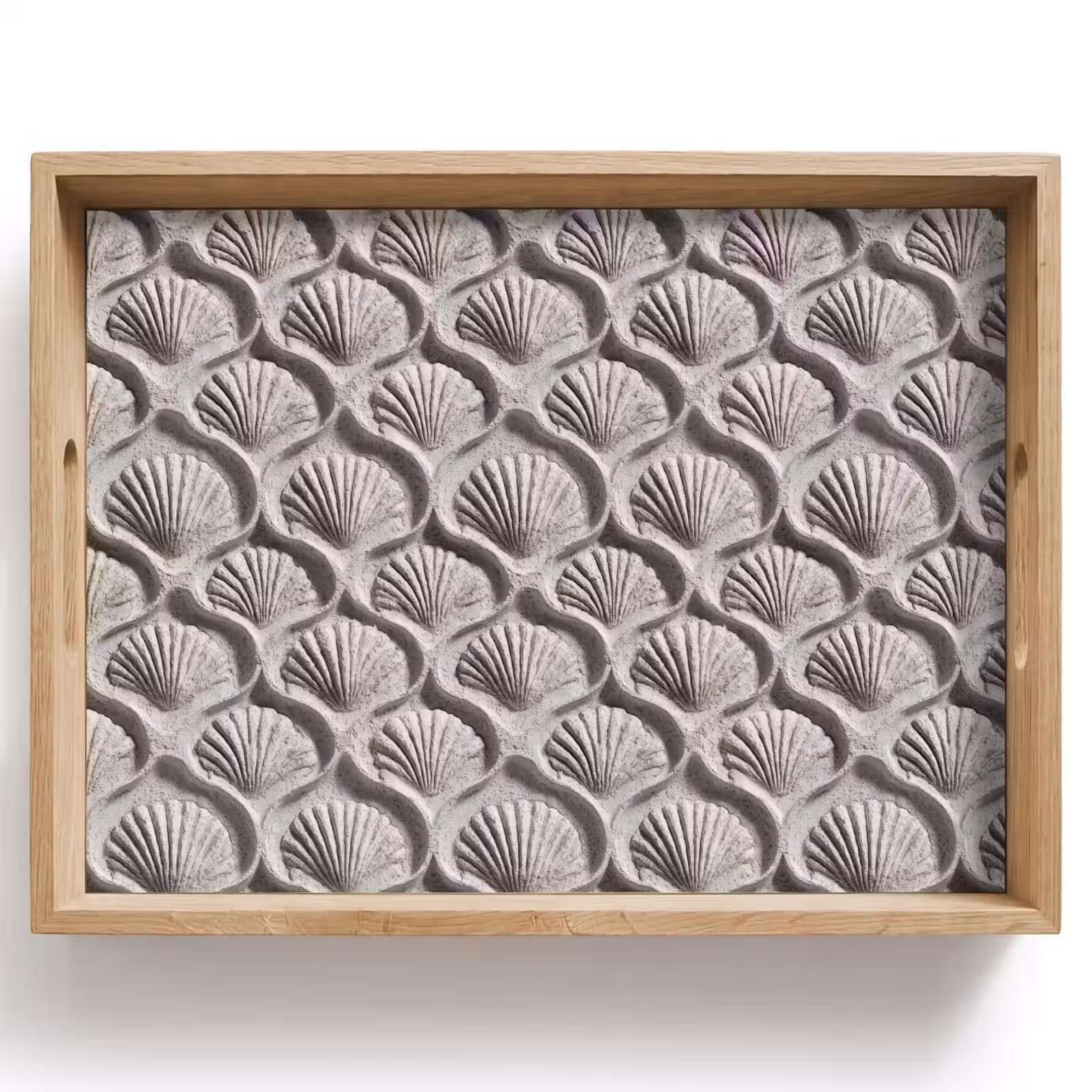 Tray - Sand - Shell Shape - Gray — 1