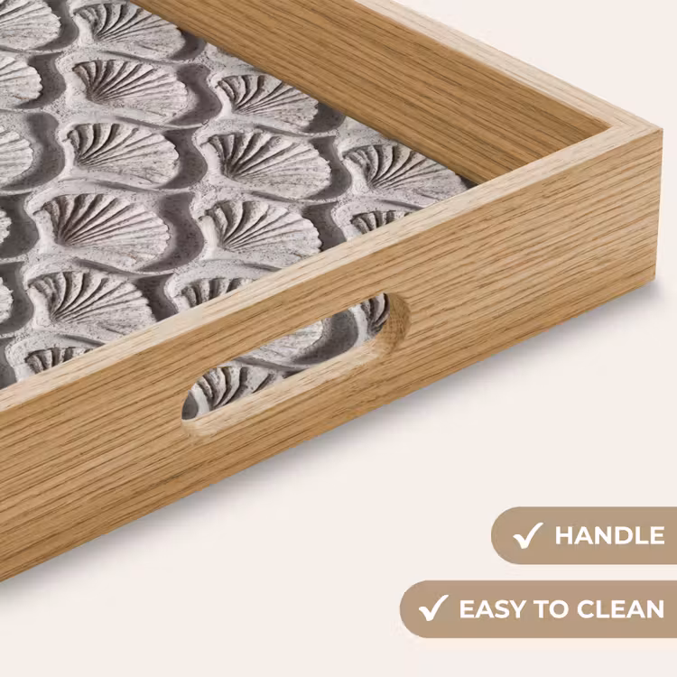 Tray - Sand - Shell Shape - Gray — 9