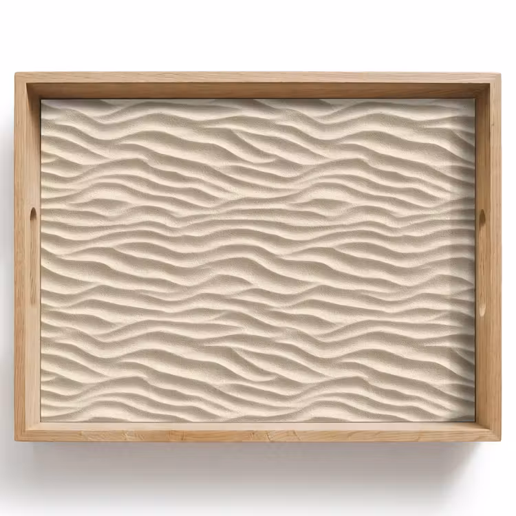 Tray - Sand - Waves - Beige — 1