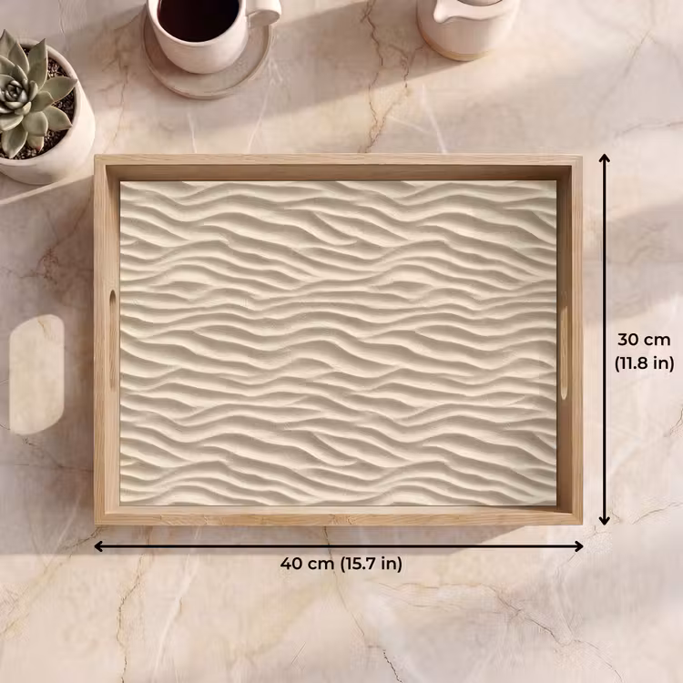 Tray - Sand - Waves - Beige — 7