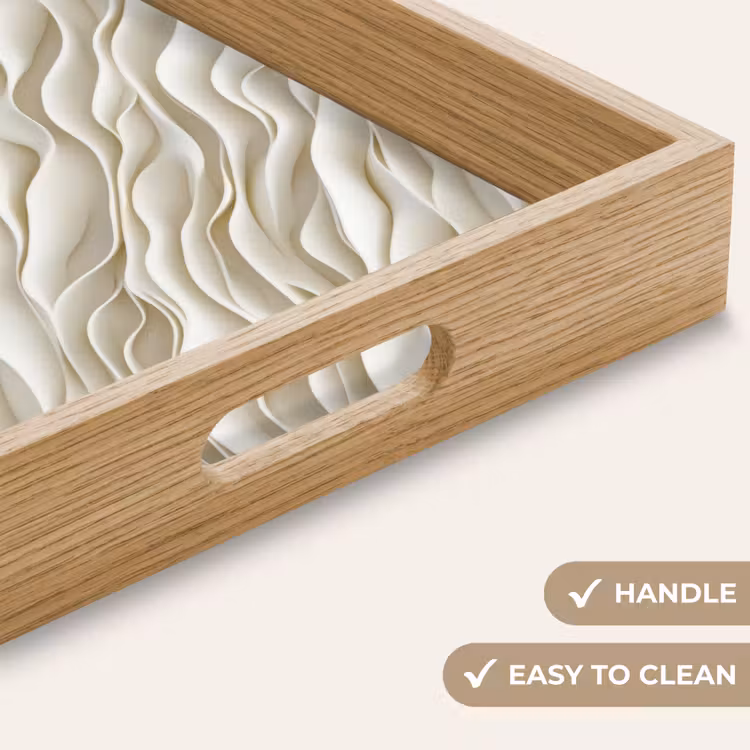 Tray - Waves - White - Minimalist — 9