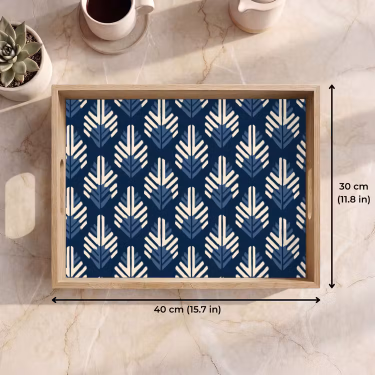Tray - Modern - Pattern - Blue — 7